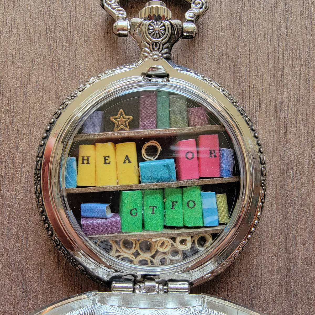 HEA or GTFO Miniature Library Silver