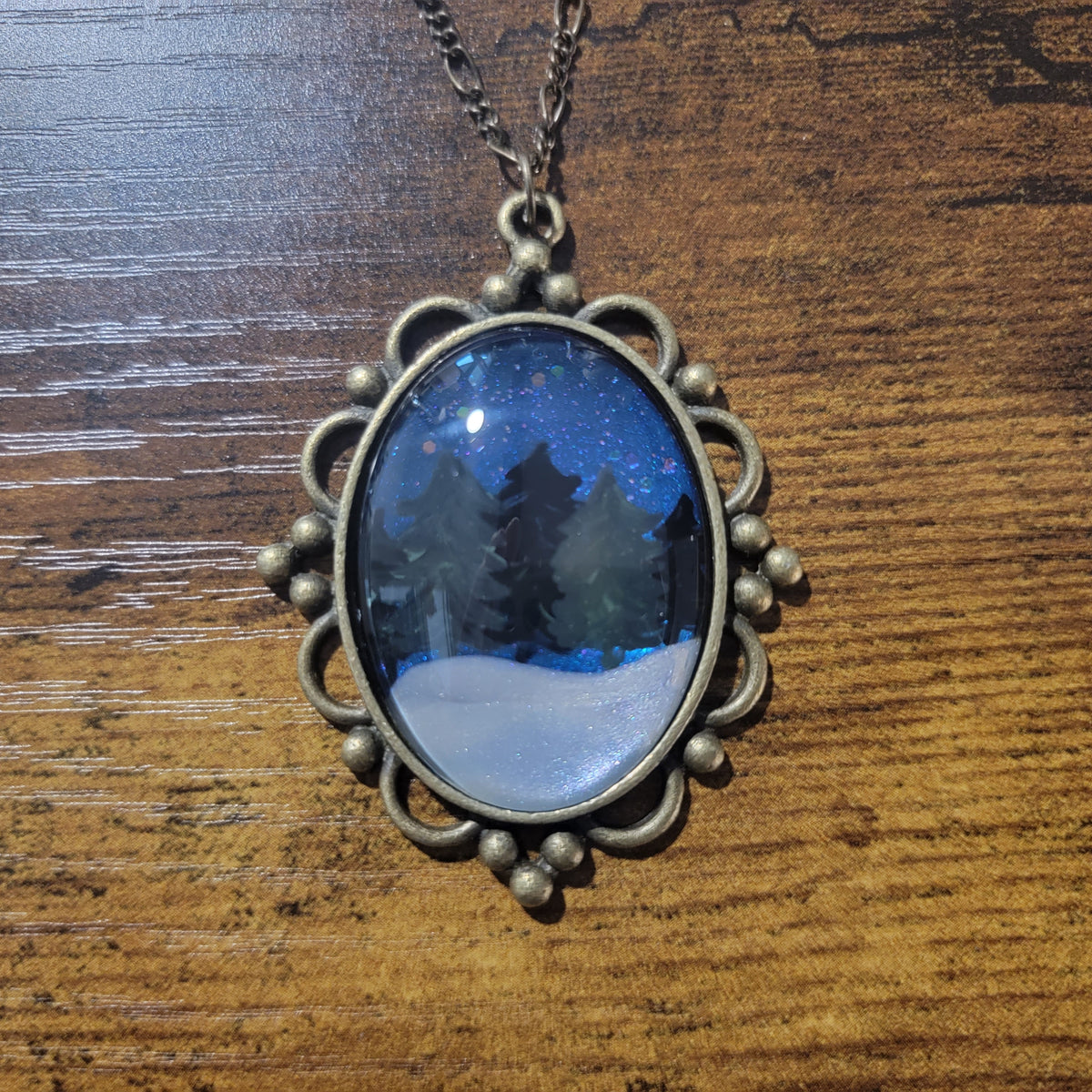 Deep Blue Aurora Pendant