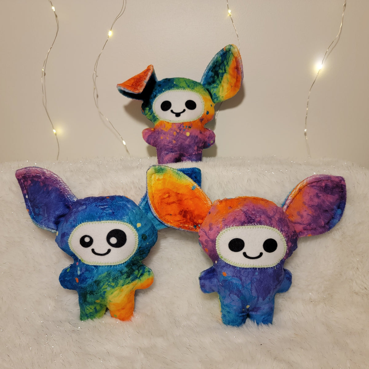 Rainbow Paint Splatter Gremlets