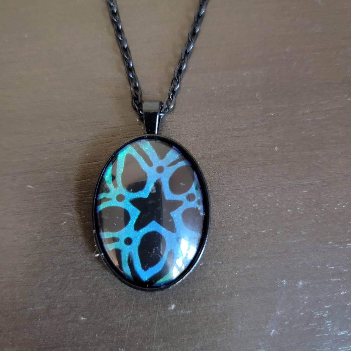 Starflower Painted Pendant