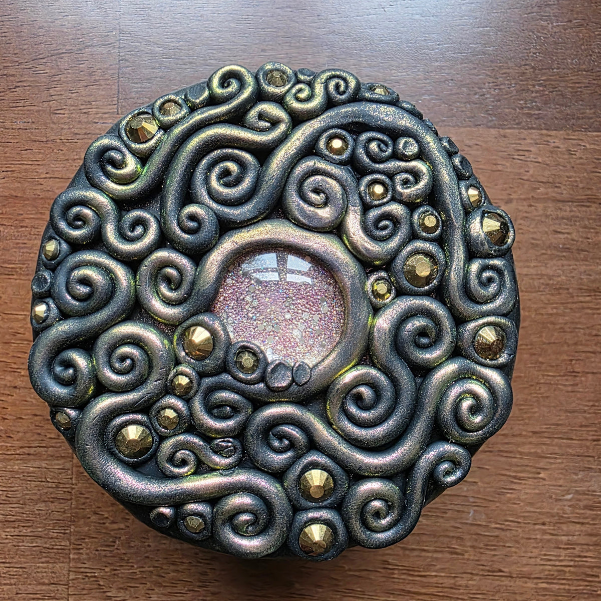 Shimmering Gold Trinket Box