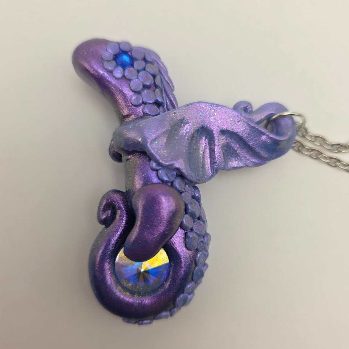 Purple Aurora Dragon Pendant