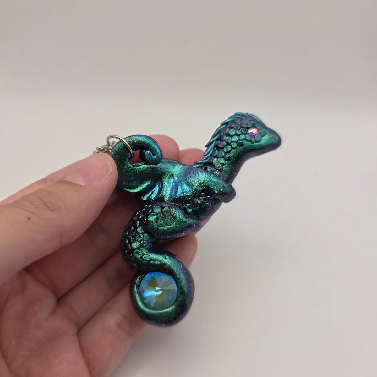 Mystic Green Dragon Pendant