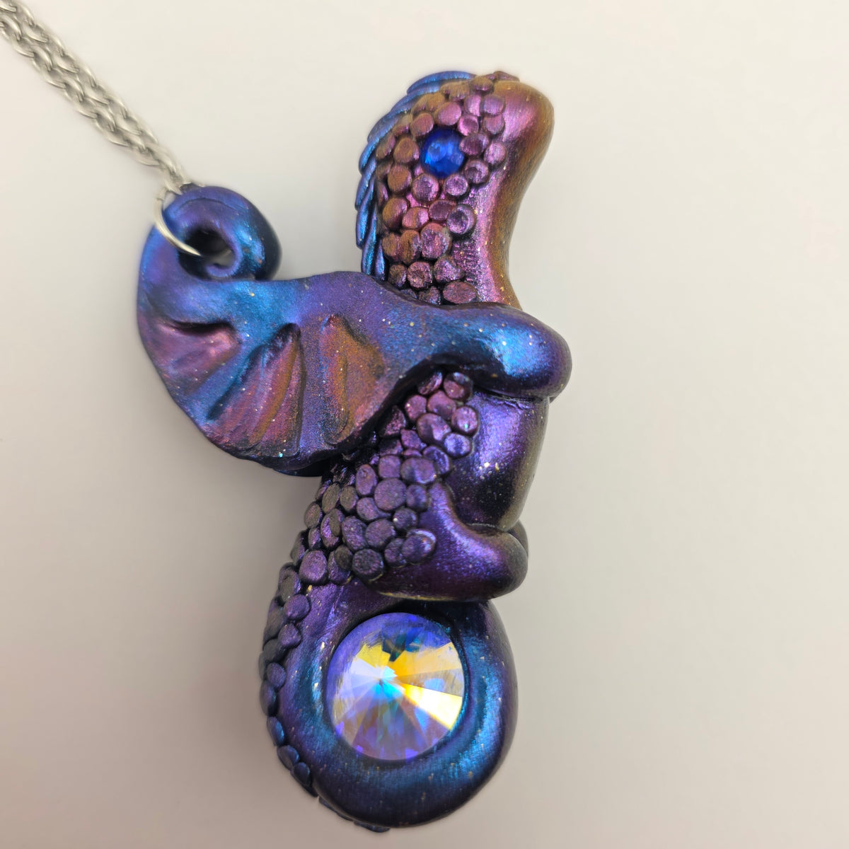 Magic Pink-Blue Dragon Pendant