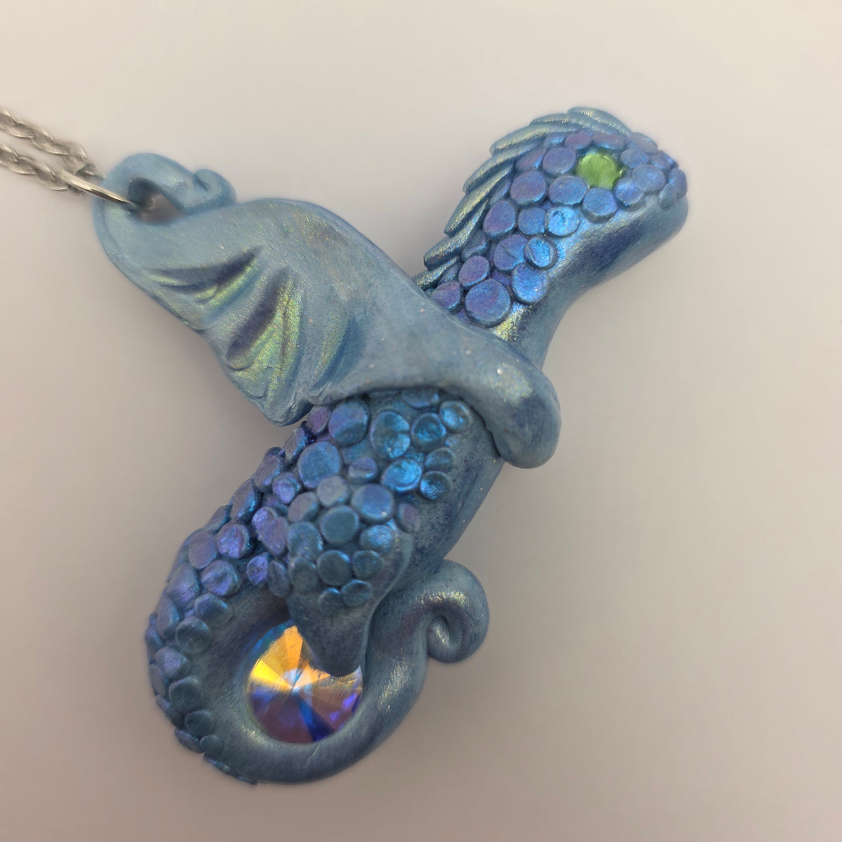 Sky Shimmer Dragon Pendant