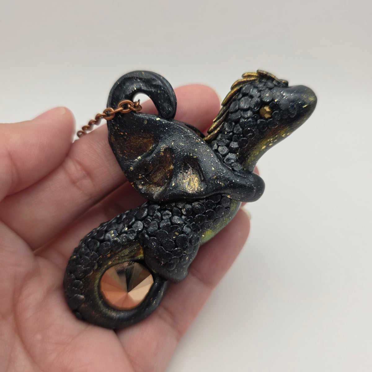 Starlight Copper Dragon Pendant