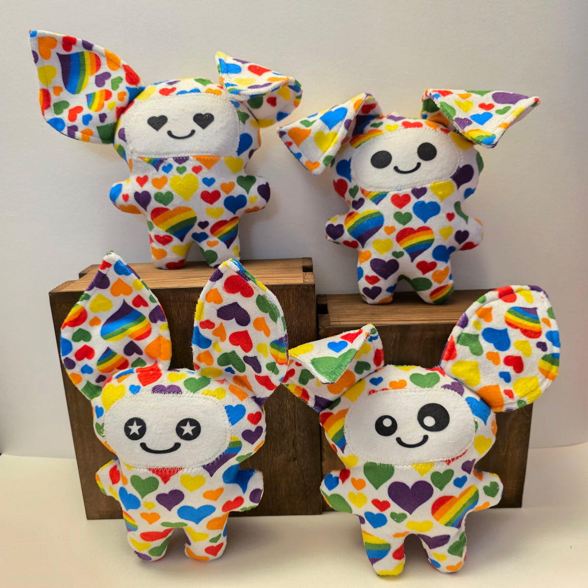 Rainbow Sprinkle Heart Gremlets
