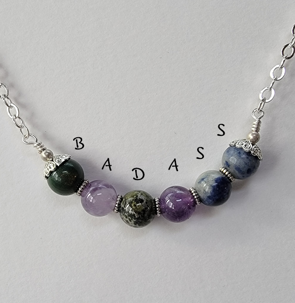 BADASS Acrostic Necklace