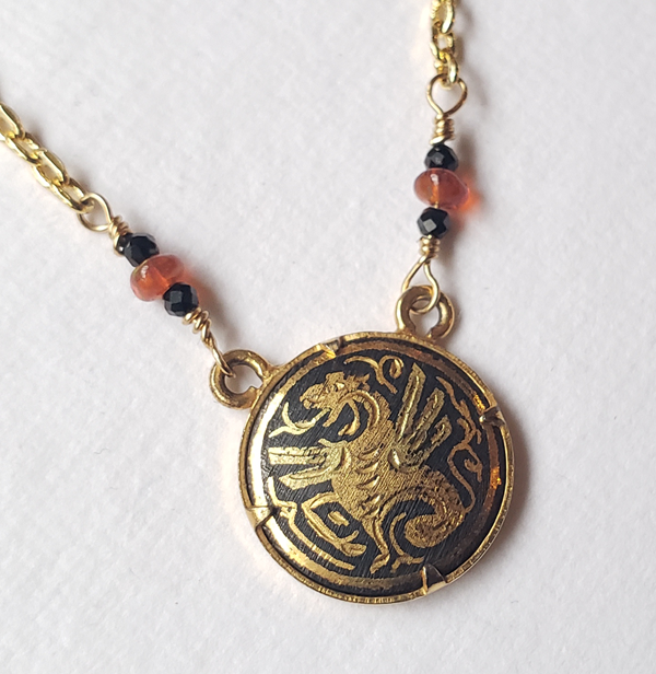 Damascene Dragon Medallion