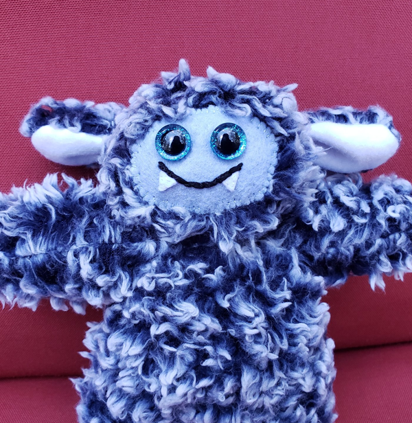 Smiley Blue Cozy Monster