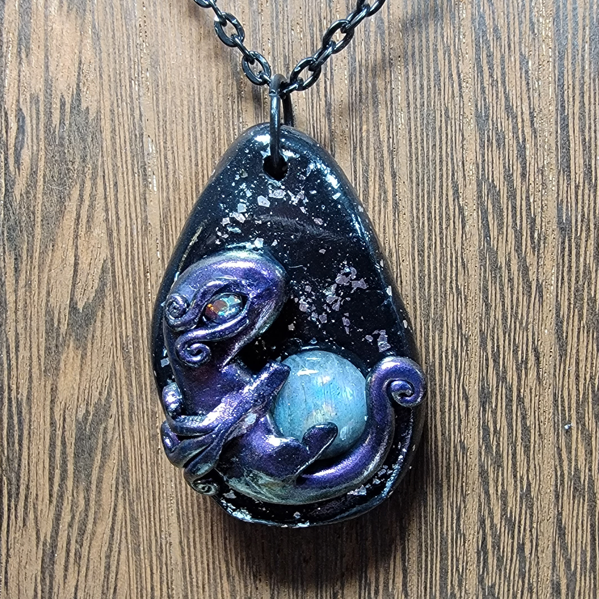 Purple Labradorite Treasure Dragon
