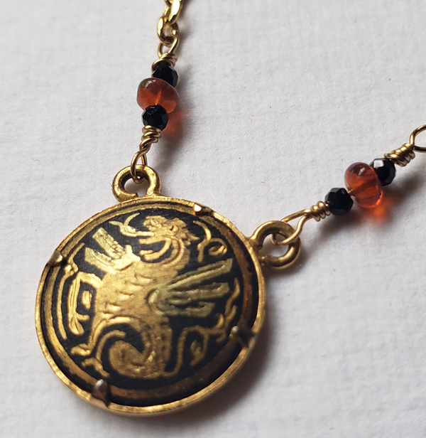 Damascene Dragon Medallion
