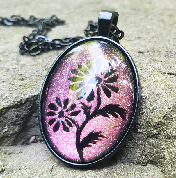 Hand Painted Flowers (Pink)