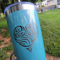 Swirl Design Shimmer Tumbler