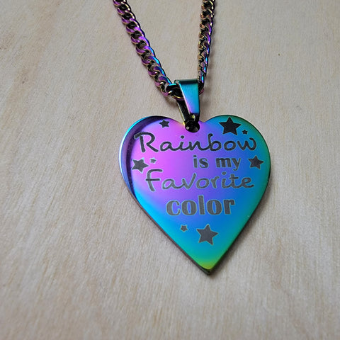 Rainbow is my Favorite Color Necklace