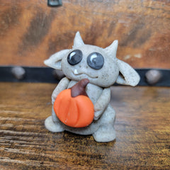 Halloween Gargoyle with Pumpkin