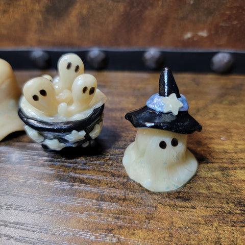 Ghost Summoning Circle Shimmer Blue Hat