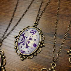 Snowflake Pendants: Purples