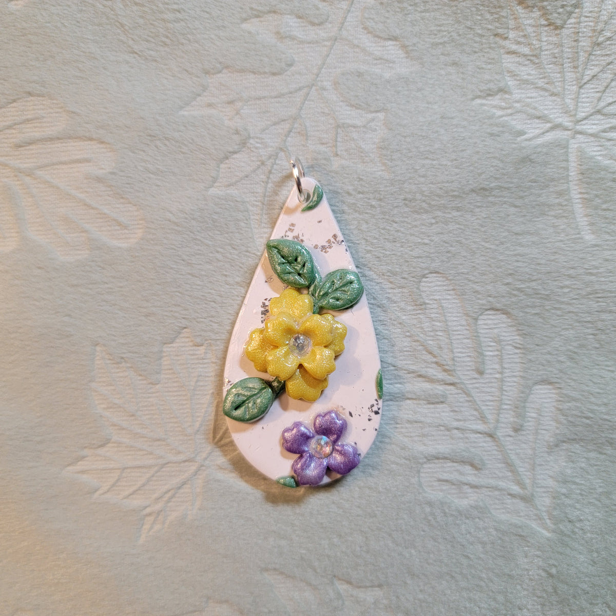Polymer Clay Floral Pendants