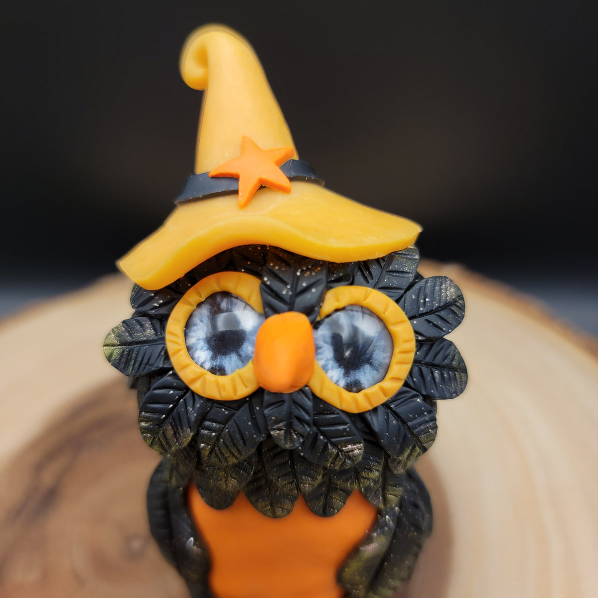 Witchy Owl Black & Orange