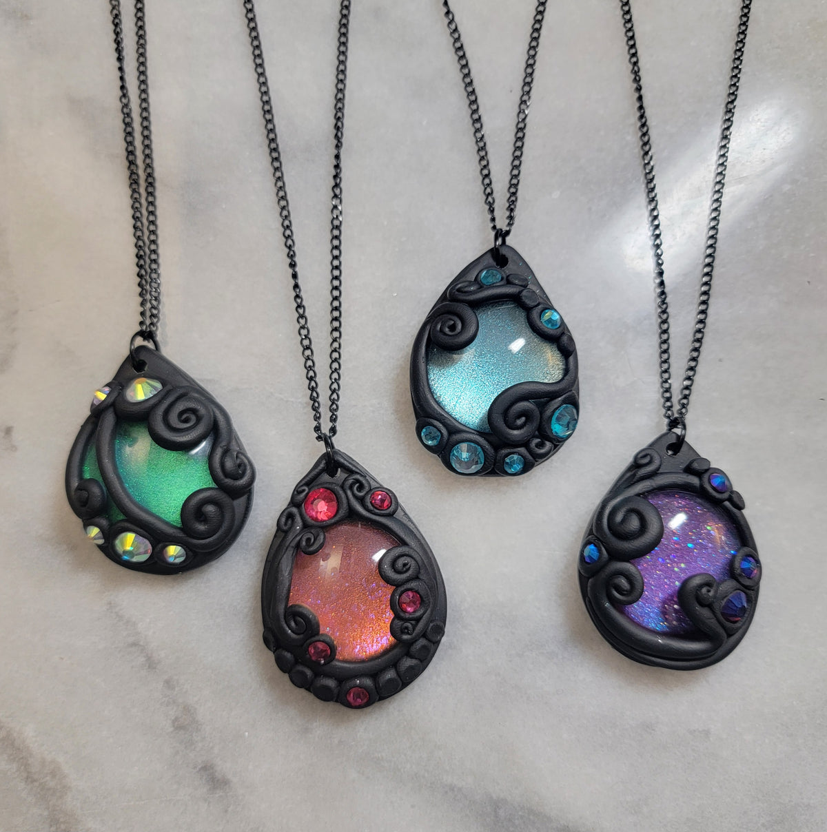 Polymer Clay Amulet Necklace