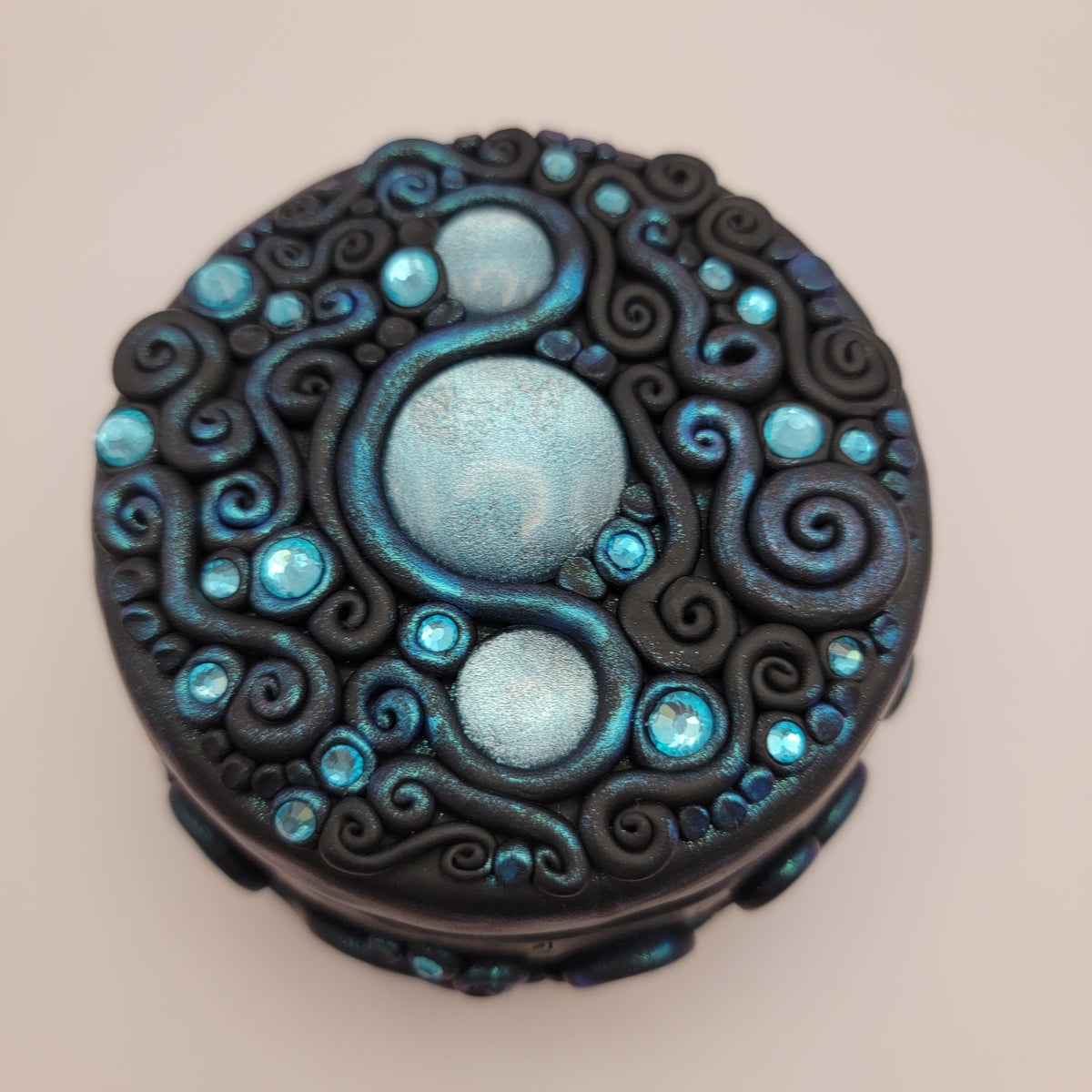 Shimmering Turquoise Trinket Box