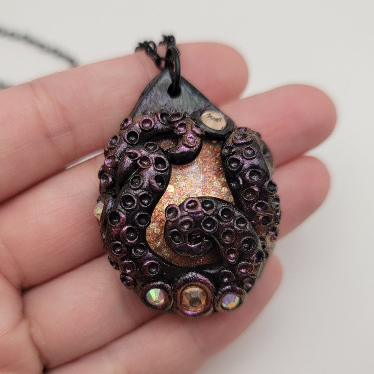 Rose Gold Tentacle Pendant