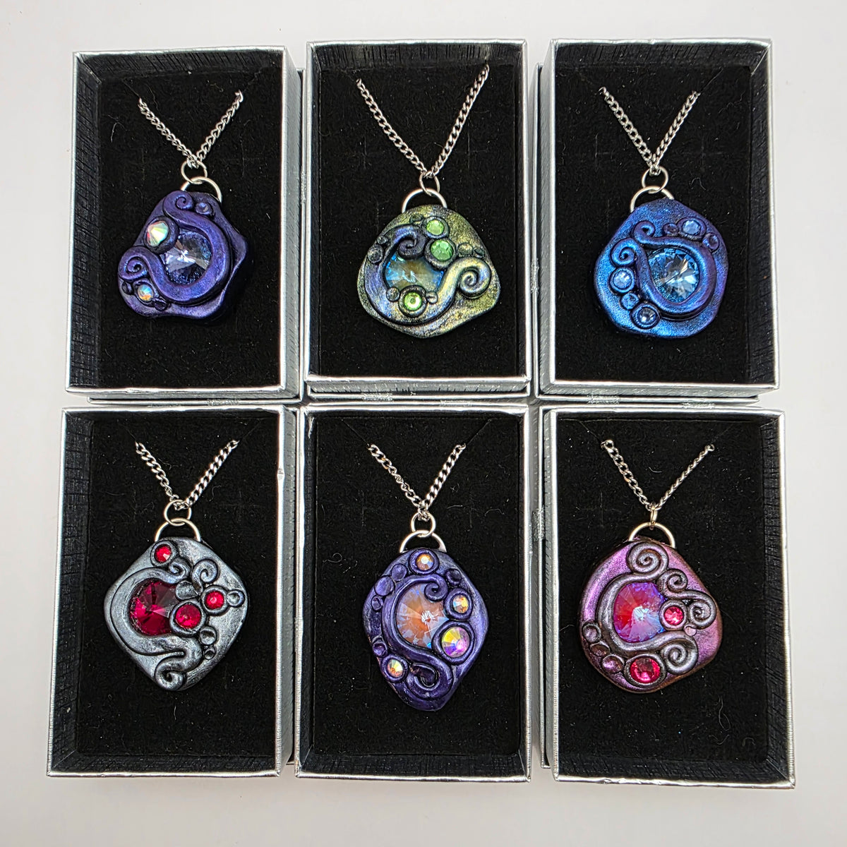 Sparkle Swirl Pendants