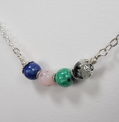 LOVE Acrostic Necklace (Opal)