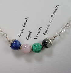 LOVE Acrostic Necklace (Opal)