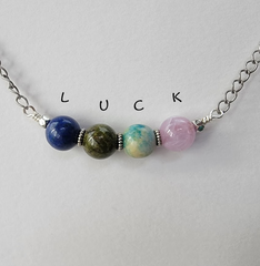 LUCK Acrostic Necklace