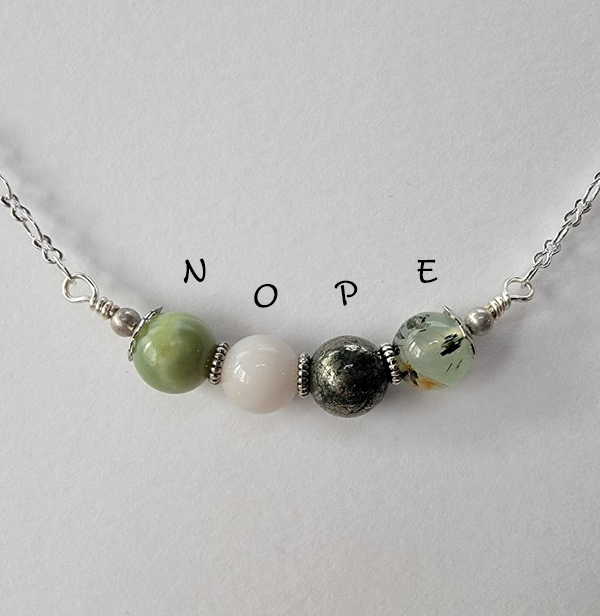 NOPE Acrostic Necklace