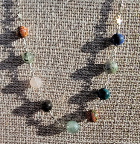 ZERO FUCKS Acrostic Necklace
