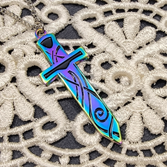 Aurora Rainbow Sword Pendant