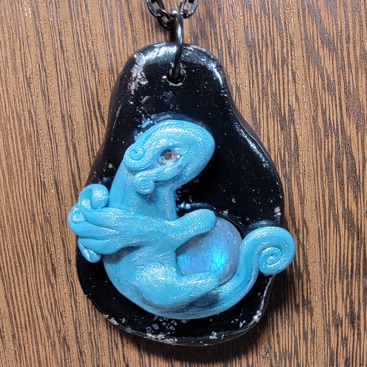 Blue Labradorite Treasure Dragon