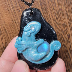 Blue Labradorite Treasure Dragon