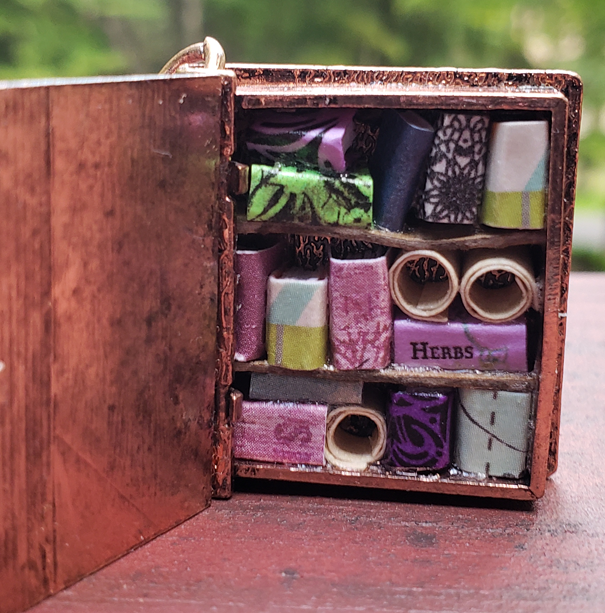 Book Locket Library with Book of Herbs