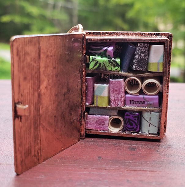 Book Locket Library with Book of Herbs
