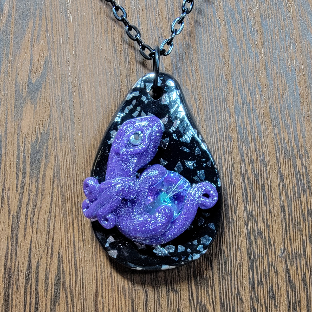 Purple Glitter Treasure Dragon
