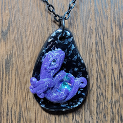 Purple Glitter Treasure Dragon