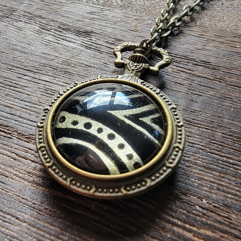 Mini Gold Swirl Pendant