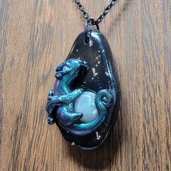 Green Labradorite Treasure Dragon