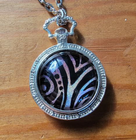 Mini Iridescent Swirl Pendant