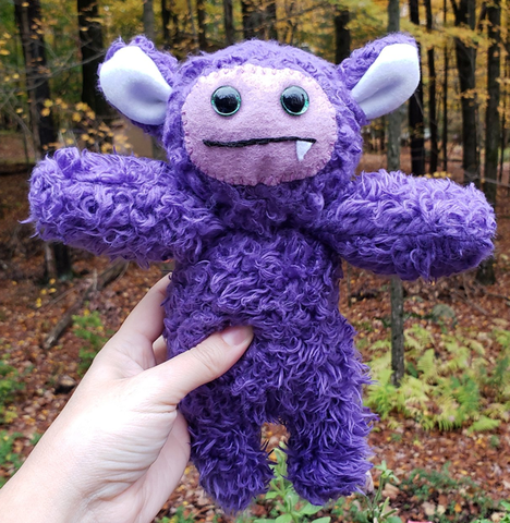 One-Fanged Purple Cozy Monster