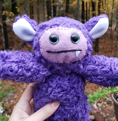 One-Fanged Purple Cozy Monster