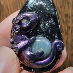 Purple Labradorite Treasure Dragon