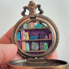 Purple Glitter Copper Library