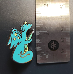 Dragon Writing Familiar Enamel Pin