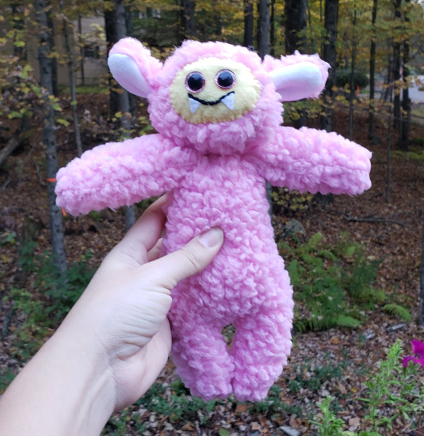 Cotton Candy Cozy Monster
