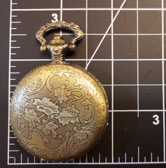 Pocket Watch Library with Black Cat & Star, Antique Gold